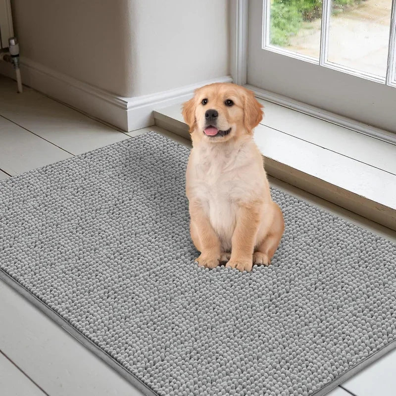 Dog Doormats for Muddy Paws Absorbent Non-slip Washable Mat Anti-slip Quick-drying Microfiber Mud Mat Pet Accessories