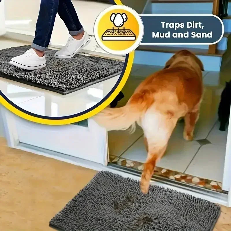 Pet Dog House Cat Doormats for Muddy Paws Absorbent Washable Mat Anti-slip 60x90 Quick-Drying Mat Pet Sleep Dog Accessories New